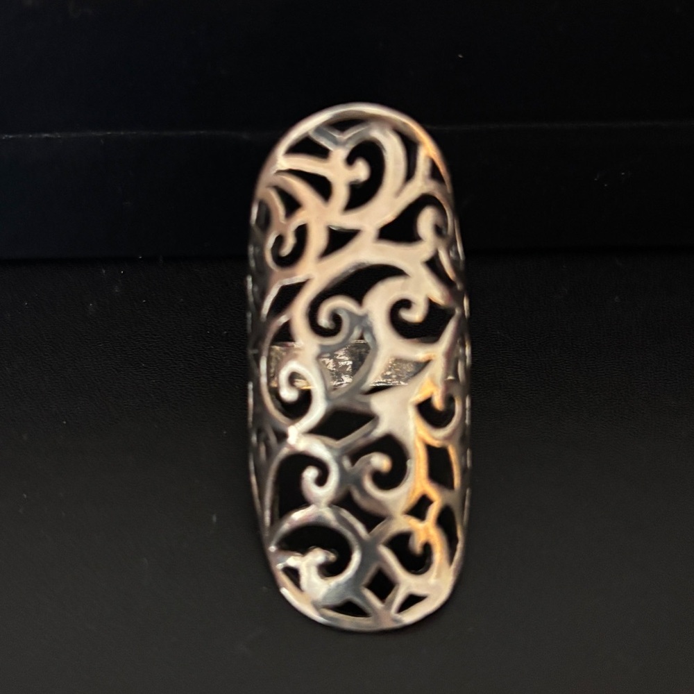Sterling Silver Filigree Ring size 9